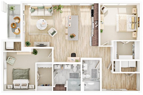 2 bed 2 bath C at The Mera, St Louis Park